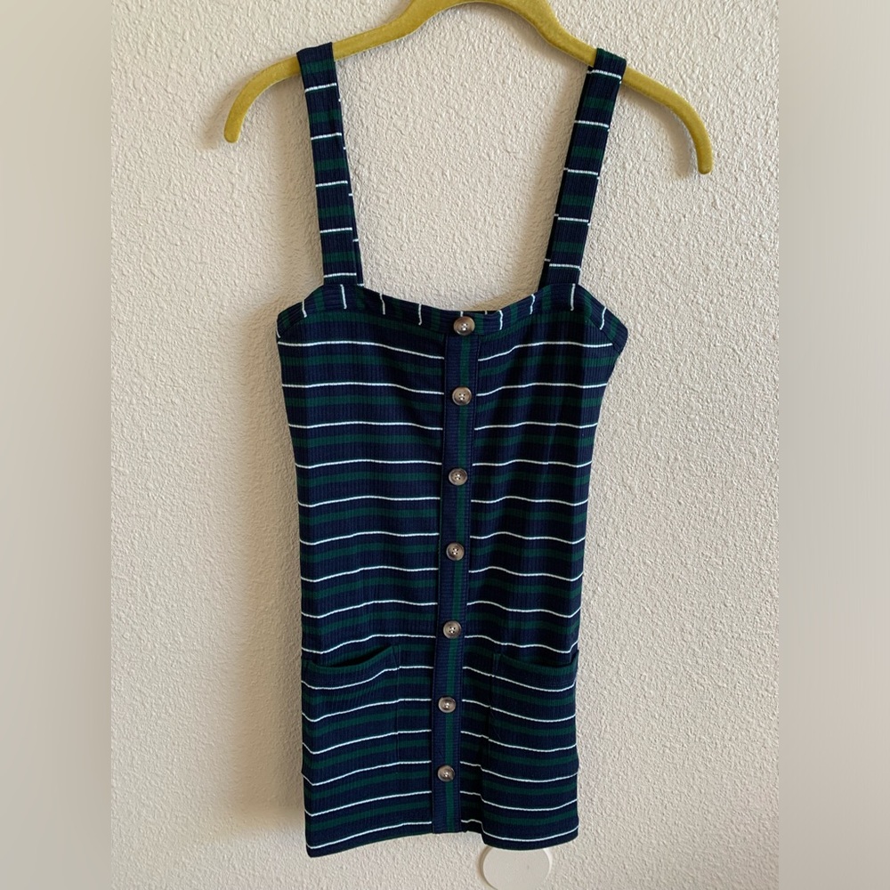 Olivaceous Ribbed Mini Dress NWT 🌴